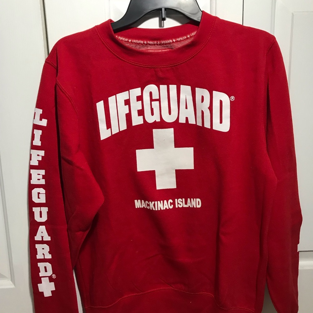 AUTHENTIC mackinaw island “lifeguard” sweatshirt
